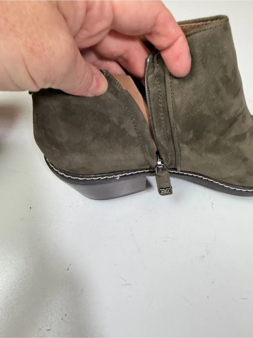 Sam Edelman Olive Pryce Waterproof Suede Leather Versatile Ankle Boots NWT 8.5